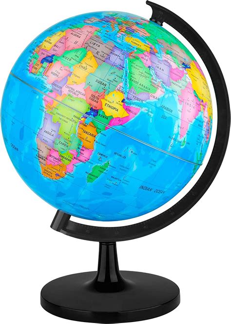 Fun Lites 30cm World Globe For Kids Learning Diy Assemble Educational
