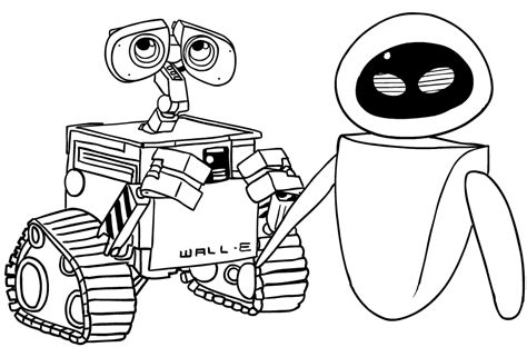 Drawing Of Eve E Wall E Coloring Page
