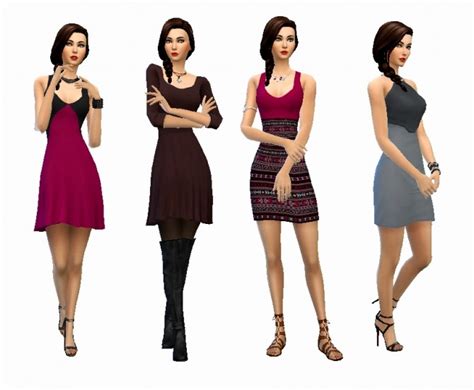 Lovely Dresses Maxis Match Lookbook At Simelicious Sims 4 Updates