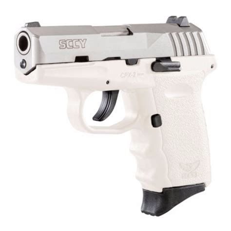 SCCY CPX White Stainless Steel Mm Round Pistol