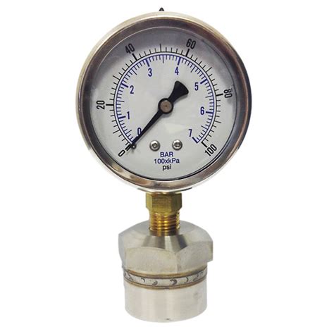 Industrial Pressure Process Gauge 2 5 Dia 316ss Diaphragm 0 To 1000 Psi