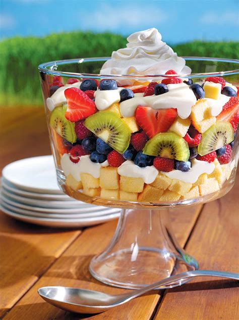Berries & Cream Smooth Trifle Dessert Recipe | Edible Door