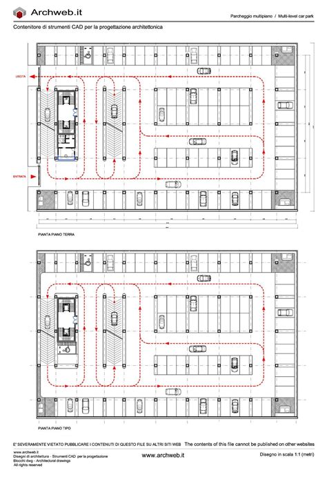 Multi Storey Car Park 02 Dwg Parking Design Car Park Design Mall Design