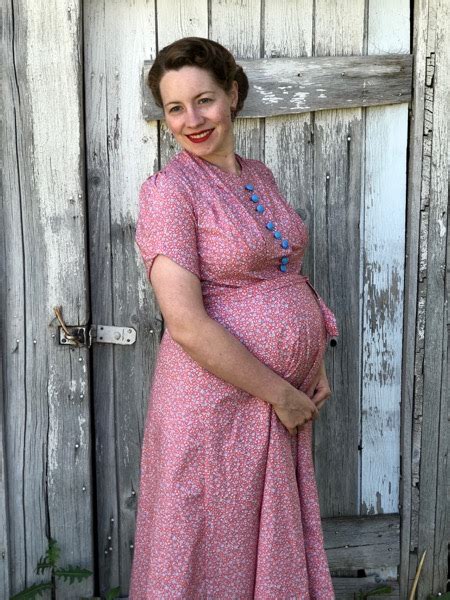 One Last Maternity Dress Red White And Blue 1930s Dress Verity