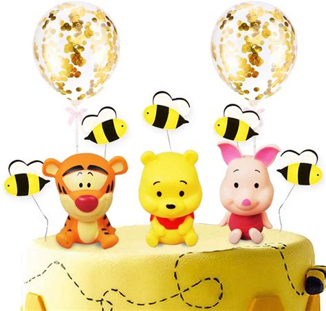 Winnie The Pooh Party Cake Topper Pooh Bear Cake Topper For Birthday