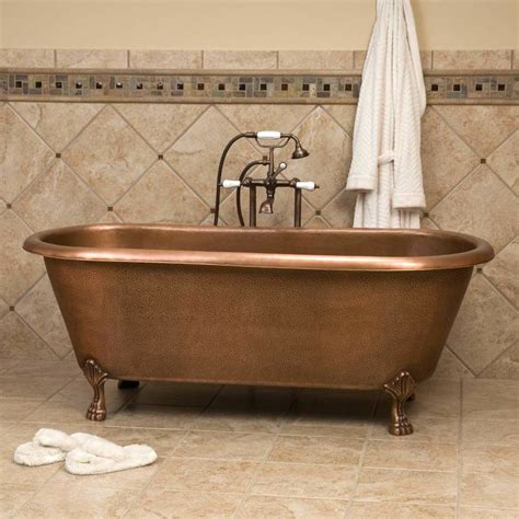 This paradigm shift has allowed us to uproot routine bathroom. 67" Layla Copper Double-Ended Clawfoot Tub - Bathtubs ...