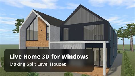 Making Split Level Houses Live Home 3d For Windows Tutorials Youtube