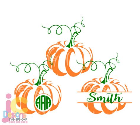 Download Pumpkin SVG Thanksgiving svg Monogram Frame Fall Design ...
