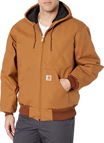 Carhartt Men S Loose Fit Firm Duck Insulated Flannel Lined Active Jacket Uk