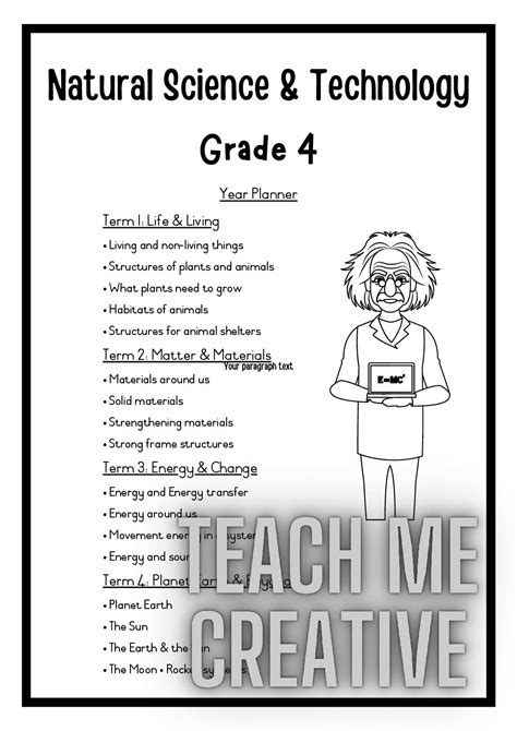 Ns And Technology Year And Term Planner Grade 4 Teacha
