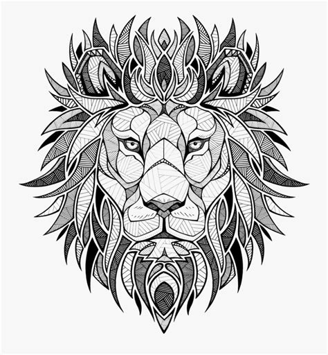 Hard Lion Coloring Pages Free Transparent Clipart Clipartkey