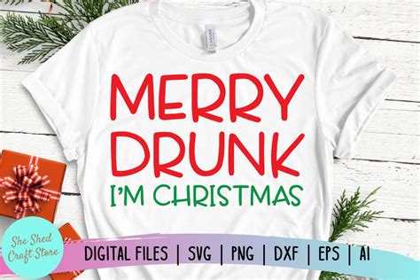 christmas drinking svg merry drunk i m christmas svg so fontsy