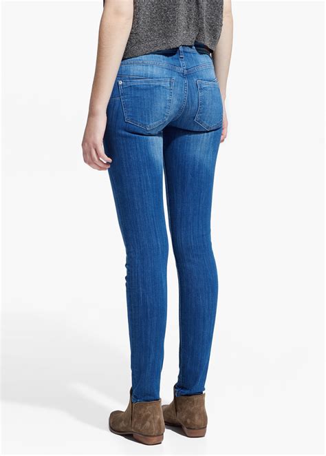 Lyst Mango Push Up Uptown Jeans In Blue