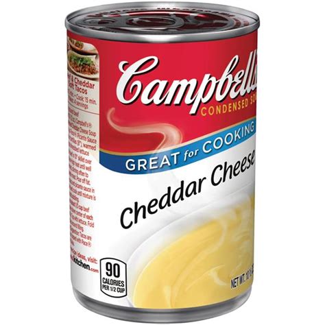 It is i that loves the cheesy pasta.) based on the reviews on the campbell's website, this is an our baked macaroni & cheese recipe is just as easy to make since you start with creamy cheesy condensed cheddar cheese soup! Campbells Cheddar Cheese Soup | Hy-Vee Aisles Online Grocery Shopping
