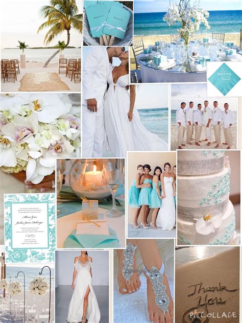 Turquoise Bright White Beach Wedding Inspiration Beach Wedding White