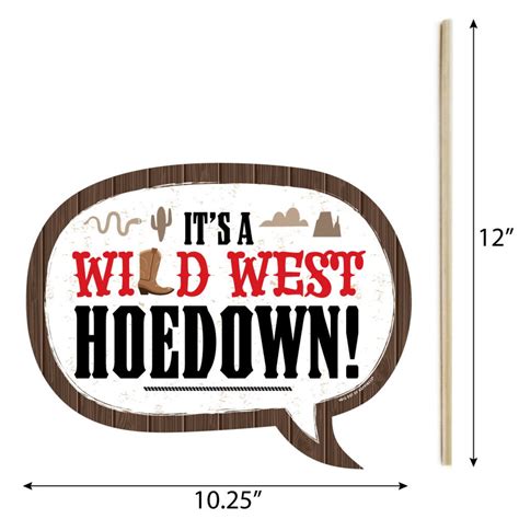 Funny Western Hoedown Wild West Cowboy Party Photo Booth Etsy