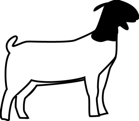 Outline Of Goat Clipart Best