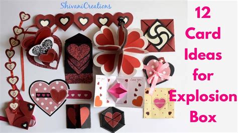 12 Card Ideas For Explosion Box Diy Valentines Day Explosion Box Part
