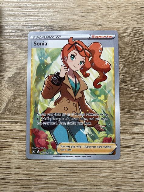 Trainer Sonia Custom Made Pokémon Card Rebel Clash Non Holo Pokemon Proxy
