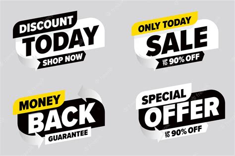 Premium Vector Only Today Sale Special Offer Stickers Set