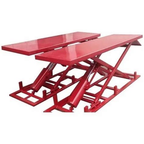 Mild Steel Hydraulic Scissor Lift Tables Capacity 1 2 Ton For