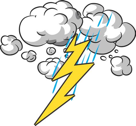 Rain And Thunder Clipart Clipart