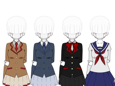 Image Uniforms 1png Yandere Simulator Fanon Wikia Fandom Powered