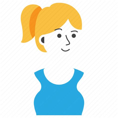 Avatar Expression Girl Gym People Ponytail Woman Icon
