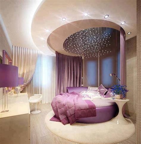 That's why it maybe isn't a piece of cake, but actually you don't have to work too hard for it. Purple luxury bedroom designs - Home Decor