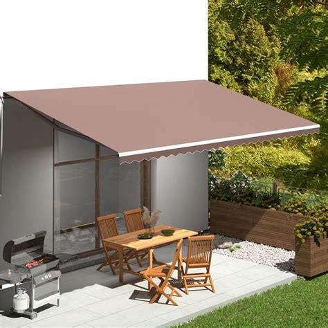 Replacement Fabric For Awning Brown 6x3 M