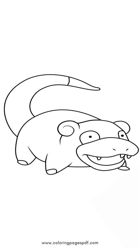 Pokémon Coloring Page Of Slowpoke Coloring Pages Pokemon Coloring