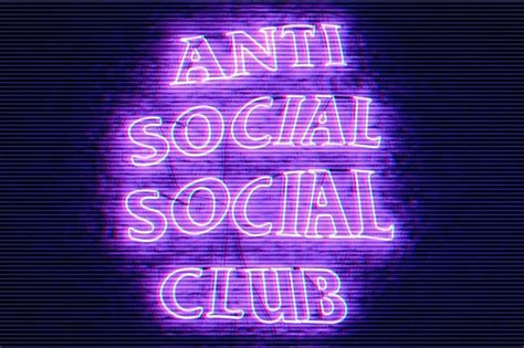 Anti Social Social Club Neon Sign Art