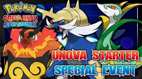 Pokémon Omega Ruby And Alpha Sapphire Unova Starters Special Hidden