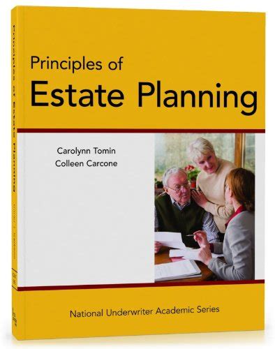 Principles Of Estate Planning National Underwriter Academic Series