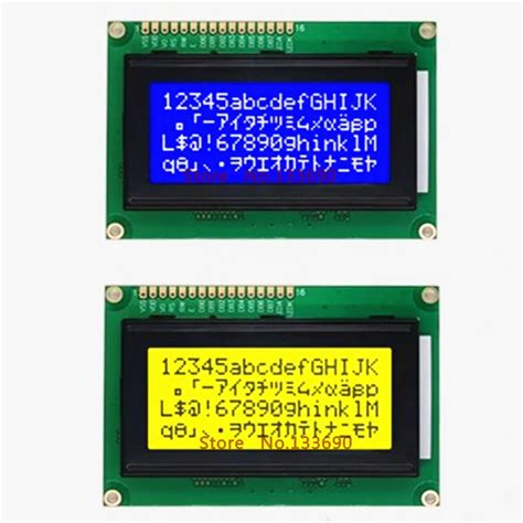 1pcs 1604 16x4 문자 Lcd 디스플레이 모듈 Stm32 C51 Avr 용 파란색 또는 노란색 녹색 Splc780