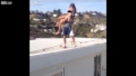 Instagram Celeb Tosses Porn Star Off Roof Into Pool Breaks Her Foot