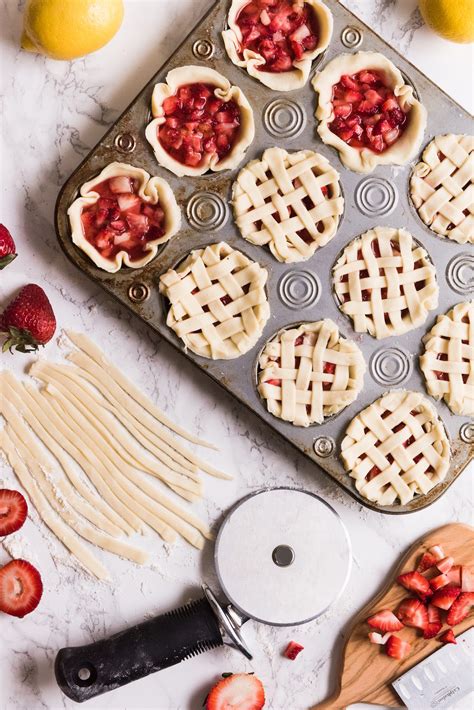 The Worlds Cutest Little Mini Strawberry Pies In A Muffin Tin The