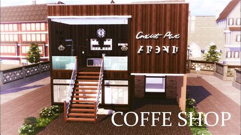 Coffee Shop Sims4 Speed Build Youtube