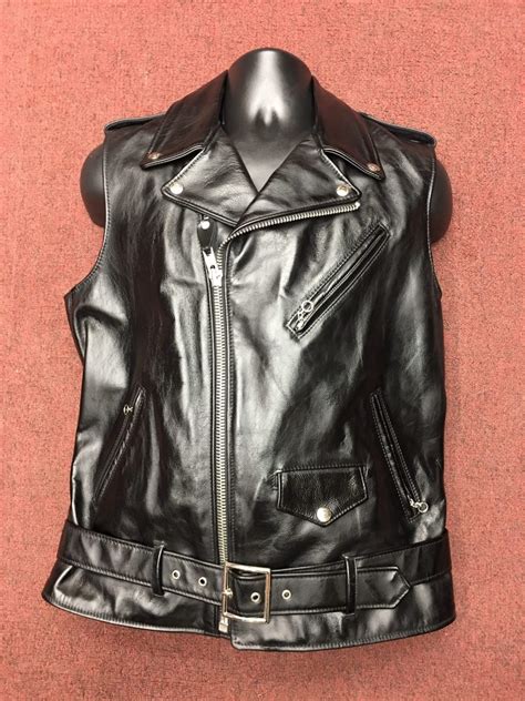 Schott Midweight Cowhide Perfecto Motorcycle Vest Discontinued