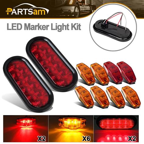9 steps (with pictures when installing your lights, you may need to run a test and refer to their diagram. Trailer Light KIT Utility RV Wiring Stop Turn Tail Side Marker Assembly | eBay