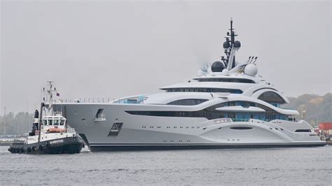 4k Float Out Of New Yacht Project Jupiter Al Lusail Lurssen