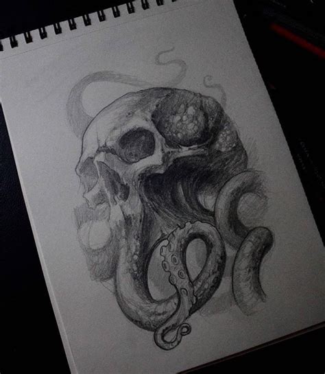 Find the perfect octopus tentacles stock illustrations from getty images. Matias Felipe matiasfelipe_ds | Skull art, Skull tattoos ...