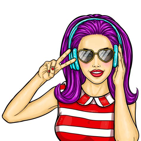 Sexy Pop Art Girl Png Image Free Download