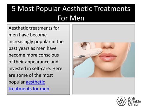 Ppt 5 Most Popular Aesthetic Treatments For Men Powerpoint