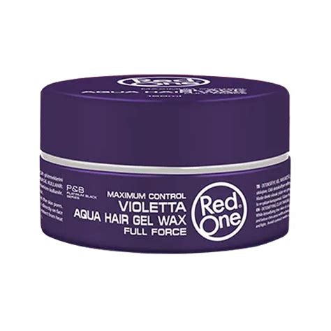 Cire Red One® Violetta Aqua Hair Gel Wax Full Force 150 Ml