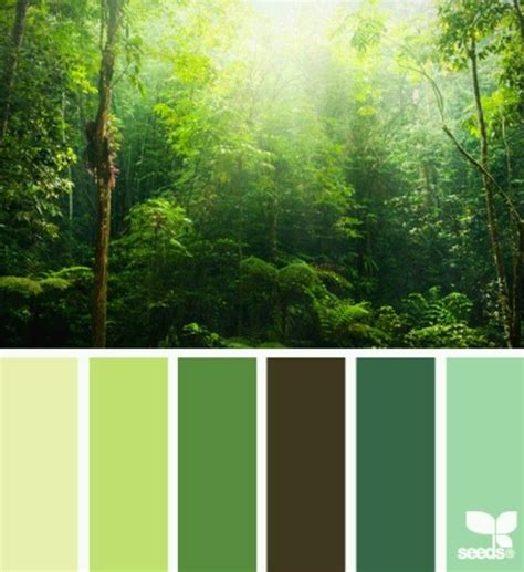 Forest Greens Greenery 2017 Pantone Colour Of The Year Design Seeds