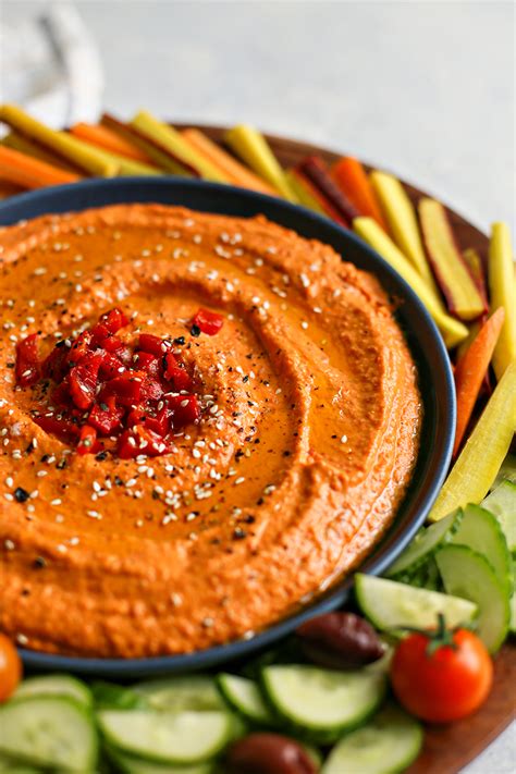Roasted Red Pepper Hummus Good Life Eats