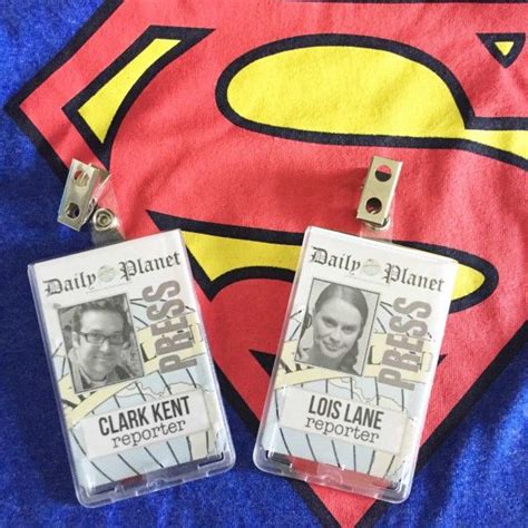 Press Badges For Clark Kent And Lois Lane Lois Lane Costume Last