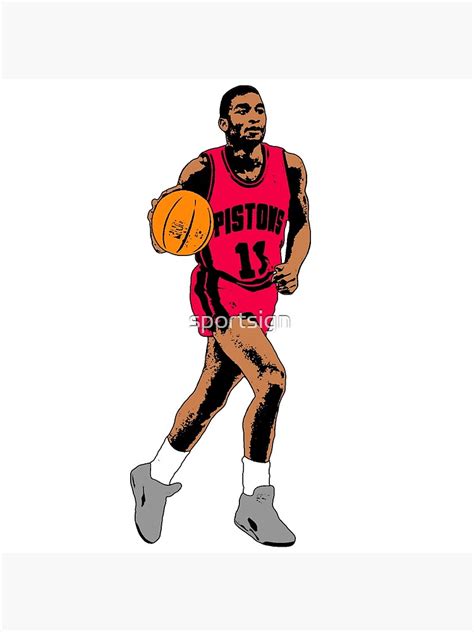Isiah Thomas Detroit Basketball Poster For Sale By Sportsign