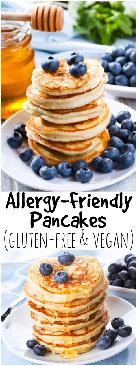 A collection of gluten free dairy free dessert recipes. Gluten-Free Vegan Pancakes | Recipe | Egg free pancakes, Dairy free pancakes, Egg free recipes